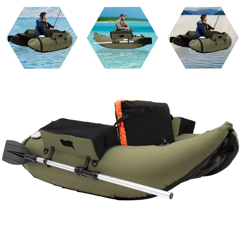 Inflatable Fishing 286lbs portable green