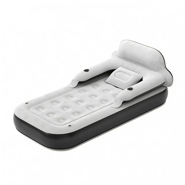 Air Mattress portable gray heavy-duty