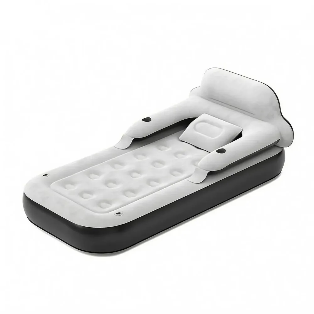 Air Mattress portable gray heavy-duty
