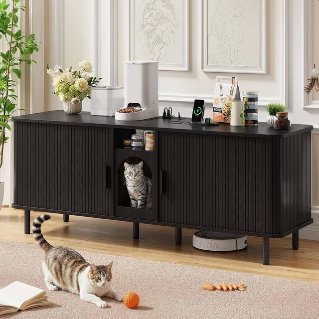 Cat Litter black 17.44 inches 17.44 in