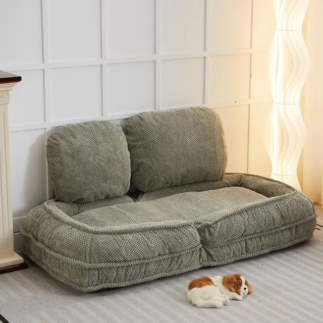Dog Bed foldable adjustable gray