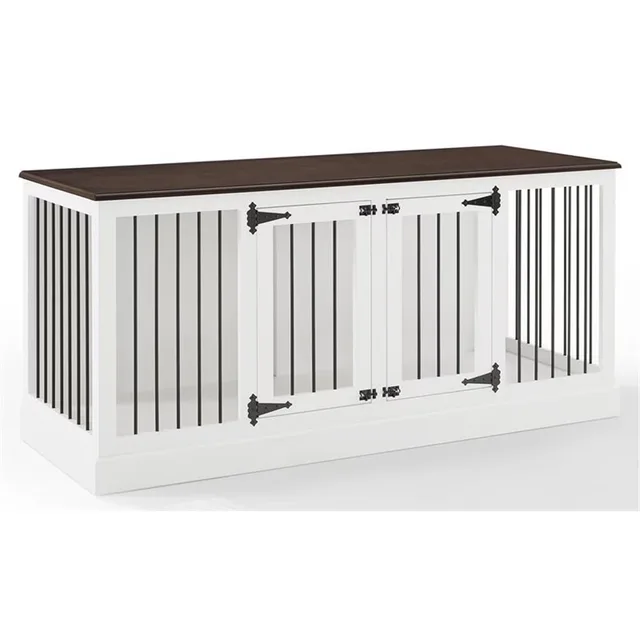 Pet Crate white brown 30"
