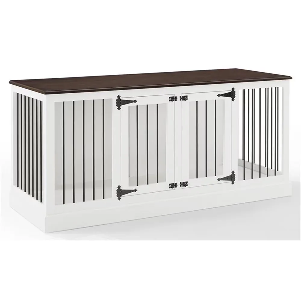 Pet Crate white brown 30"