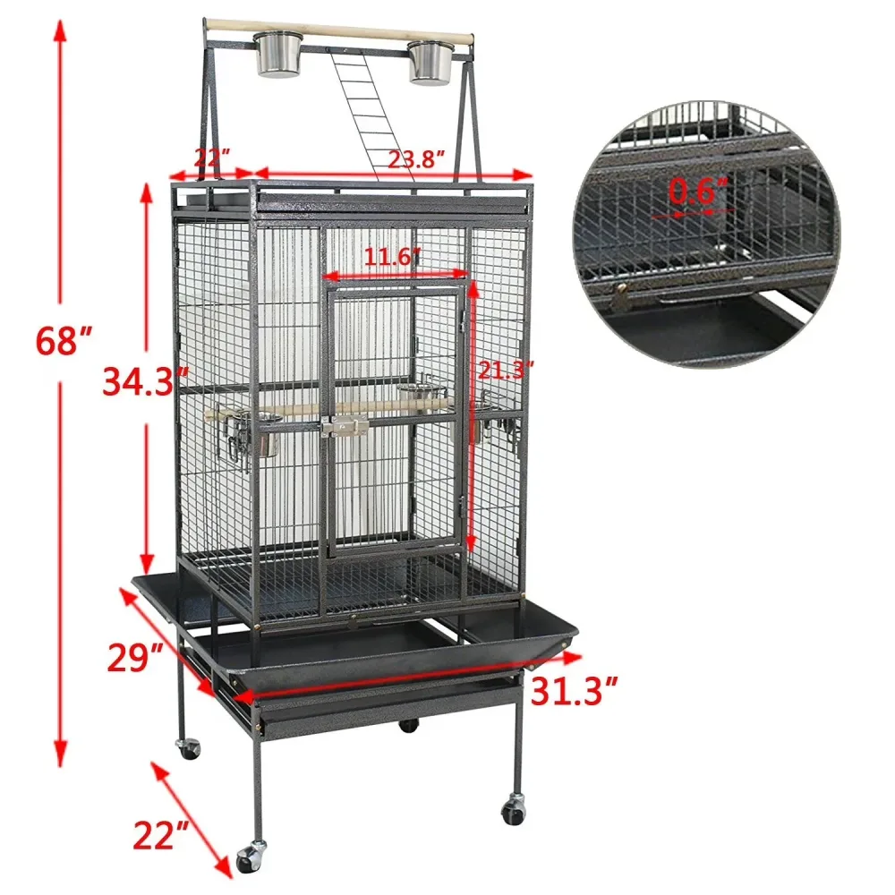 Bird Cage 68" 24" 68 in