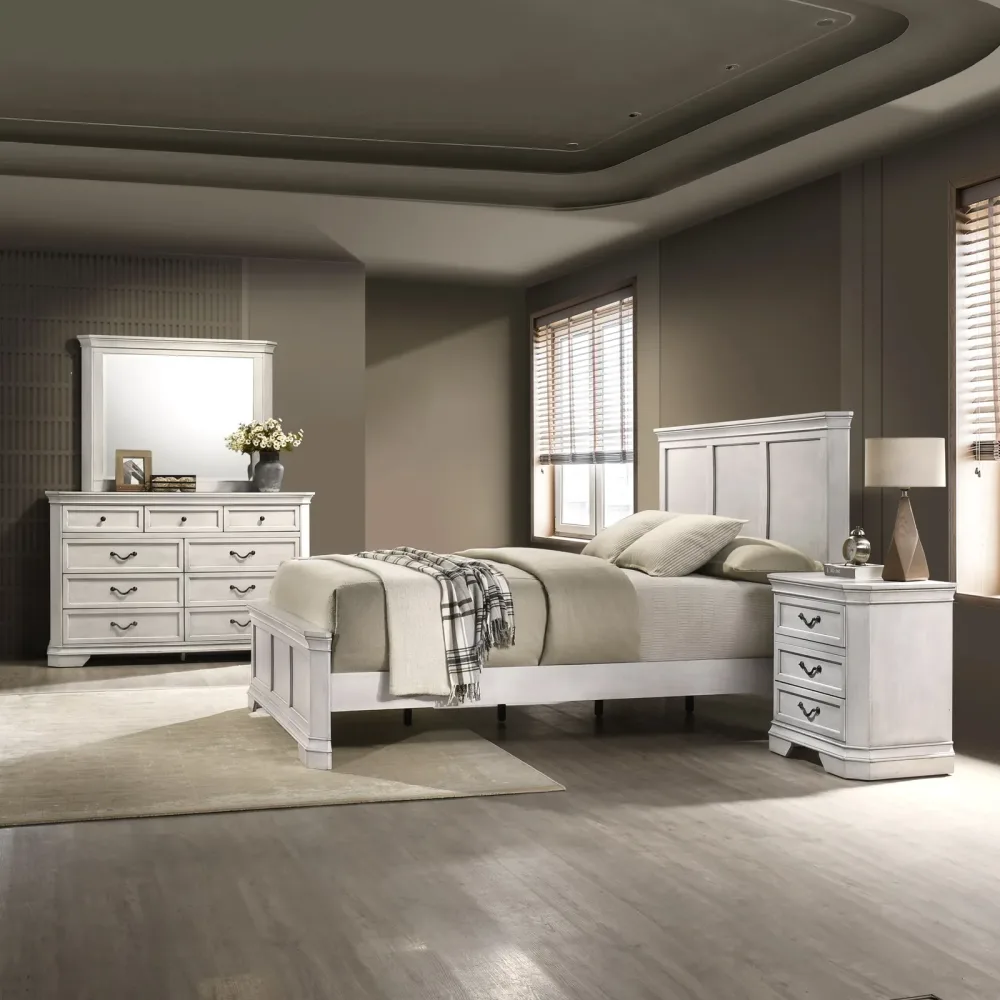 Roundhill Furniture white 85.8" 88.1"