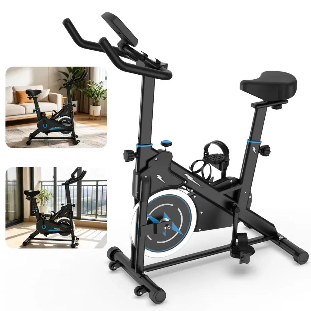 Exercise Bike black red blue