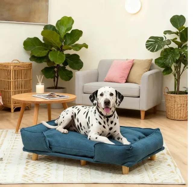 Dog Bed blue 66 lbs 23.6"