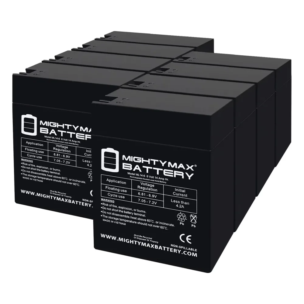Battery 6v 8 pack 6 volt