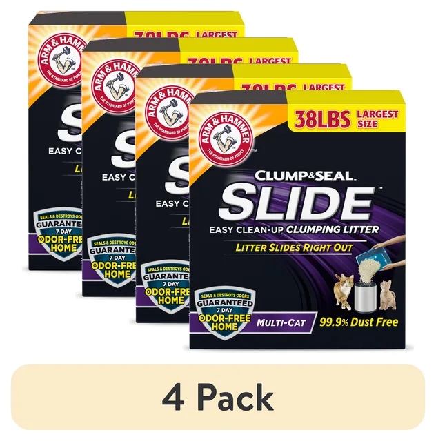 Cat Litter 4 pack 38 lbs