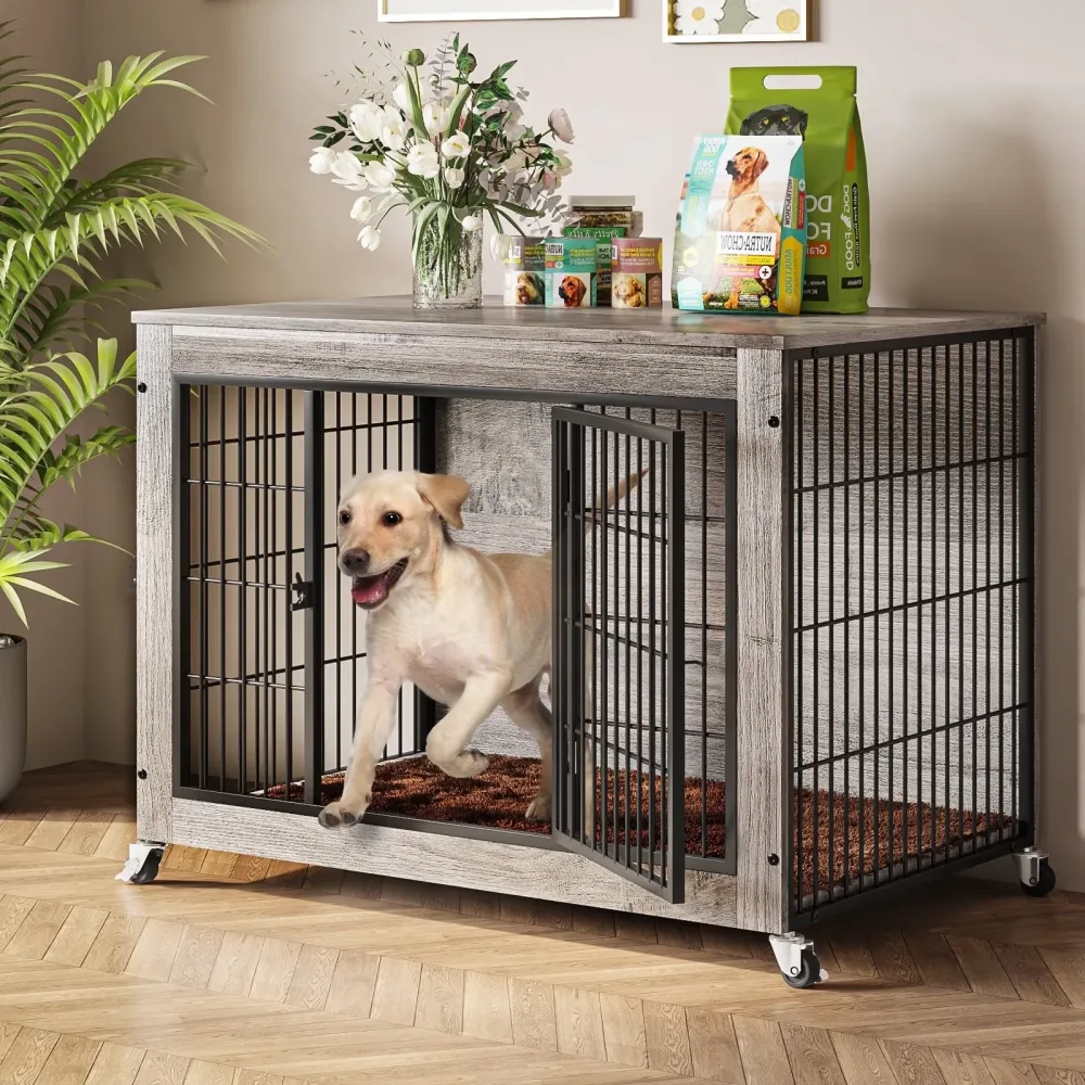 Dog Crate 32.4 in gray 22"
