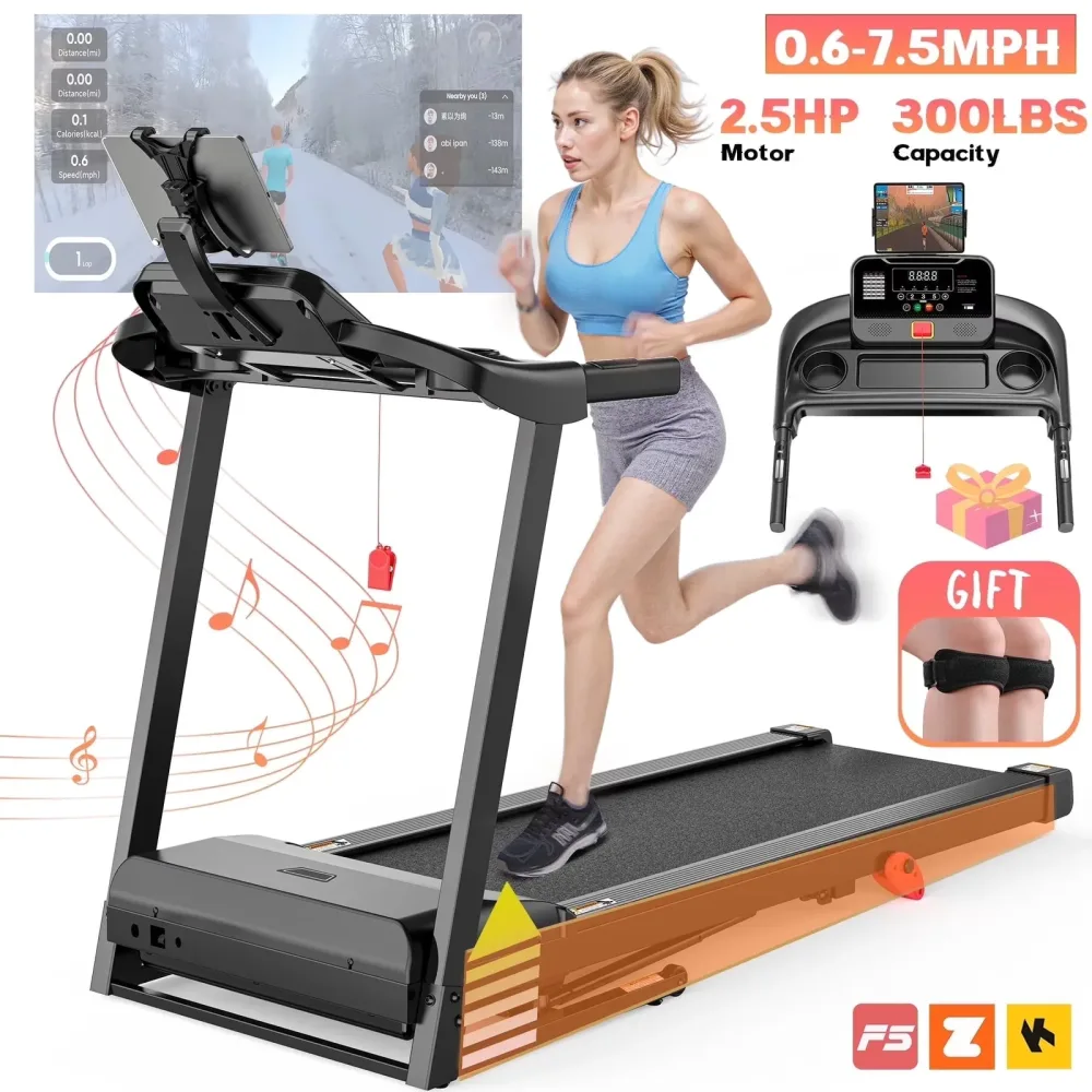 Folding Treadmill 300lbs 2.5hp