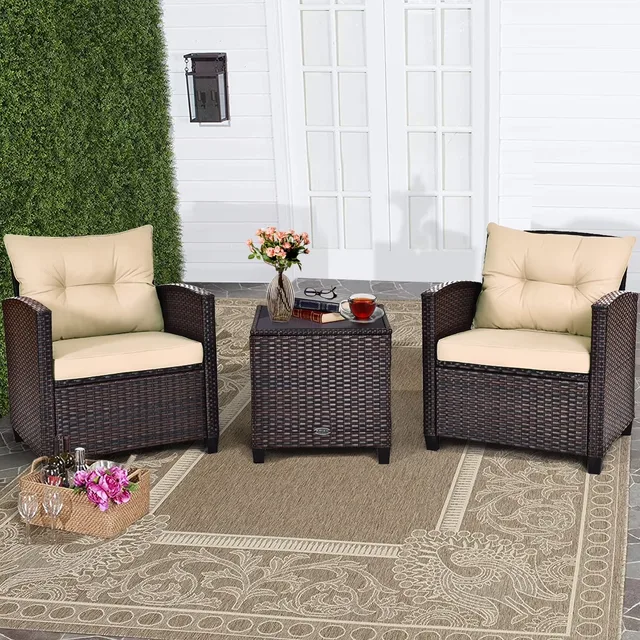Patio black beige 26.5"