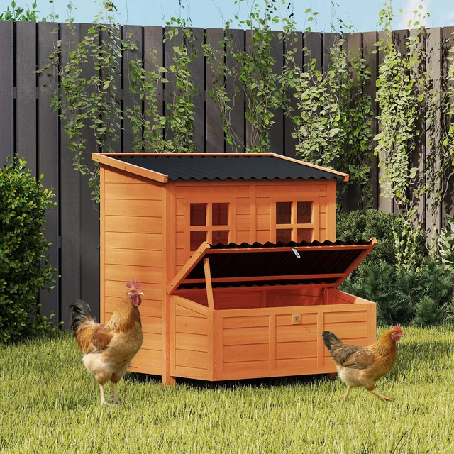 Chicken Coop 39" waterproof orange