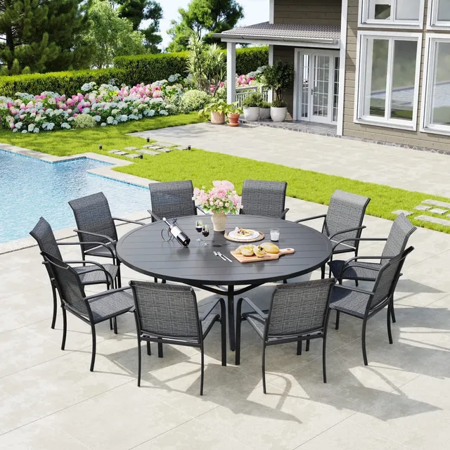 Patio Dining 63" 61" black