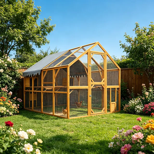 Chicken Coop 110" waterproof yellow