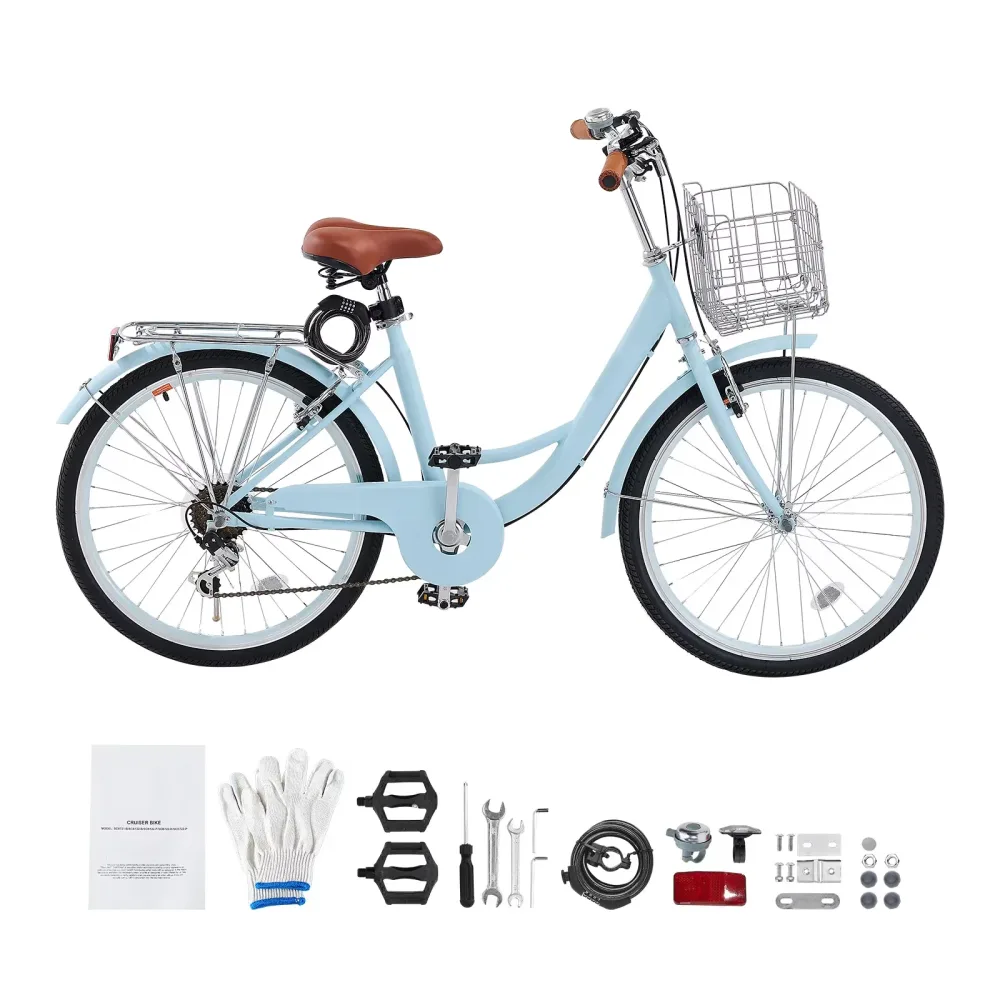 Cruiser Bike 26" blue 330 lbs
