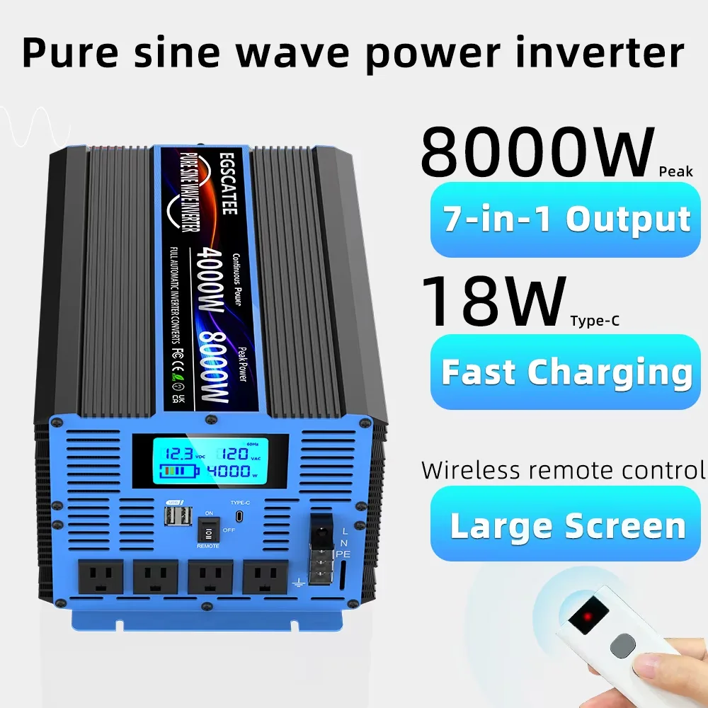 Power Inverter 4000w 8000w 12v