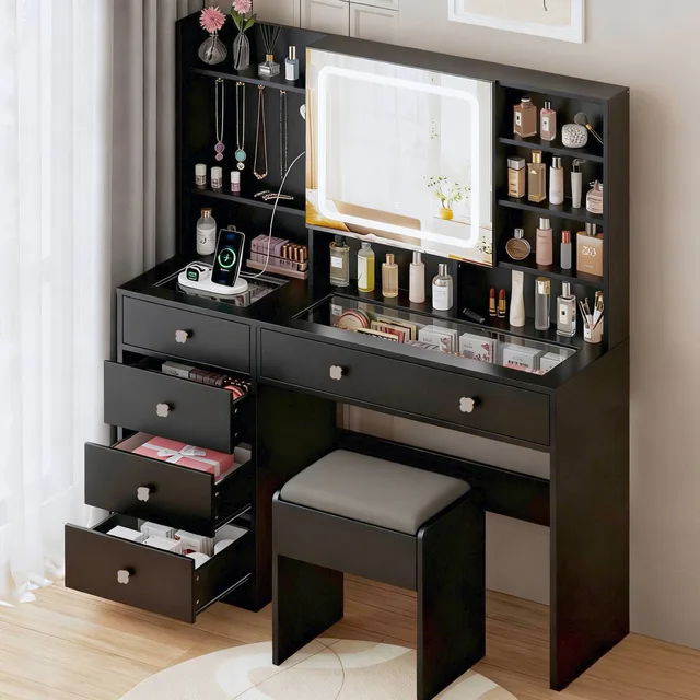 Storage 47.2" white black