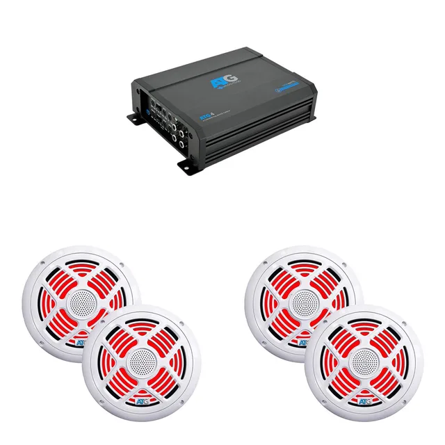 Amplifier 1000 watt 4 channel 8"