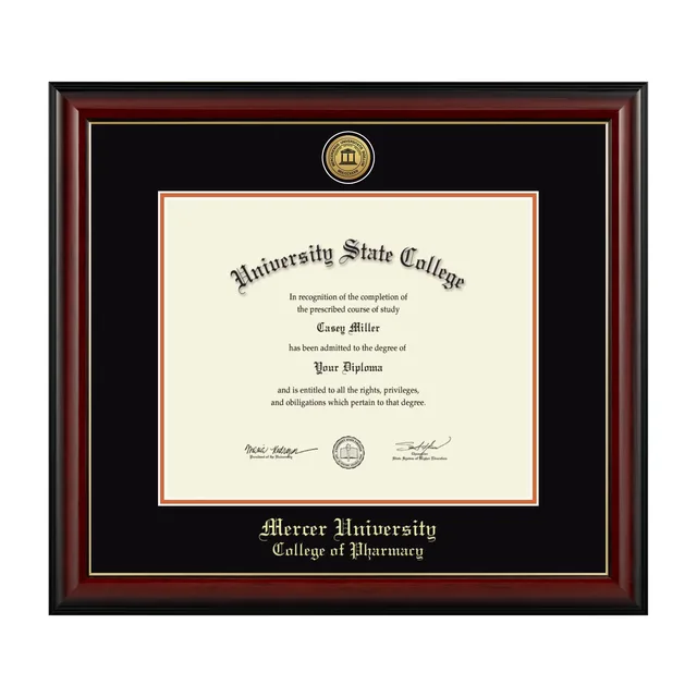 Diploma Frame black orange 17w