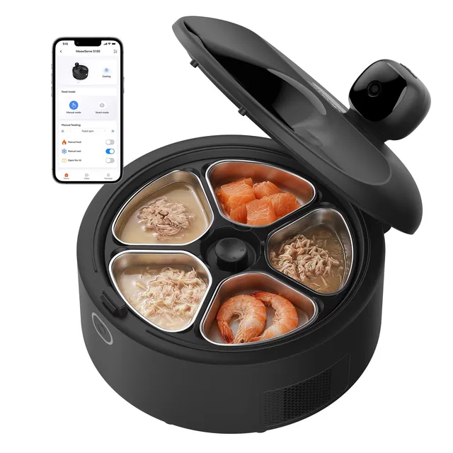 Cat Feeder black 120 v