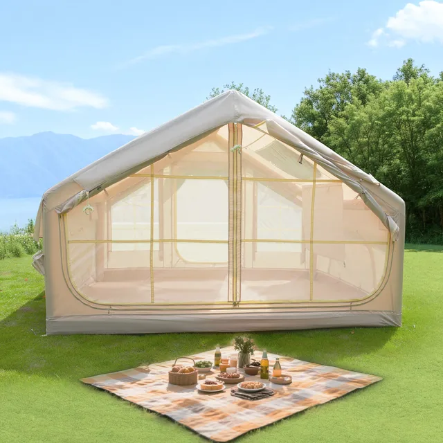 Camping Tent 4-6 people waterproof beige
