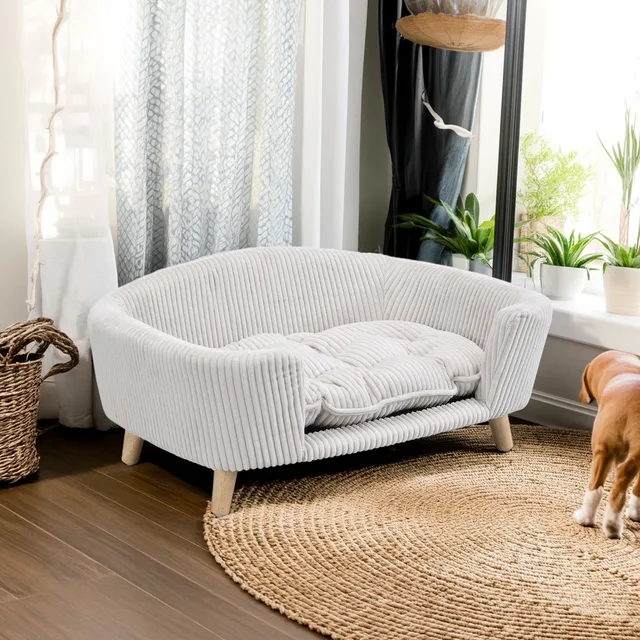 Dog Bed 30" blue beige