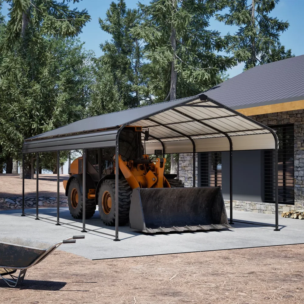 Metal Carport 20' 8ft heavy-duty