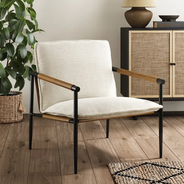 Chair white black 225 lbs