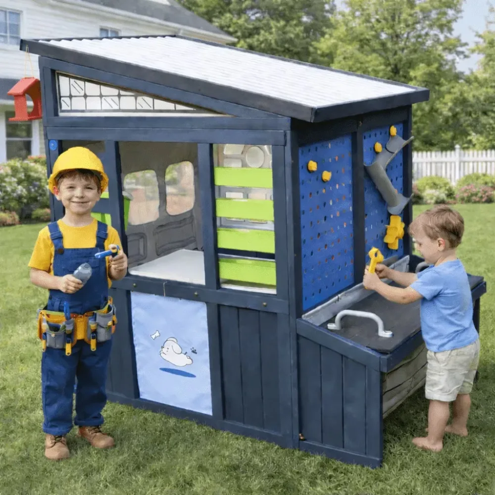 Wooden Play blue red 58.07 inches