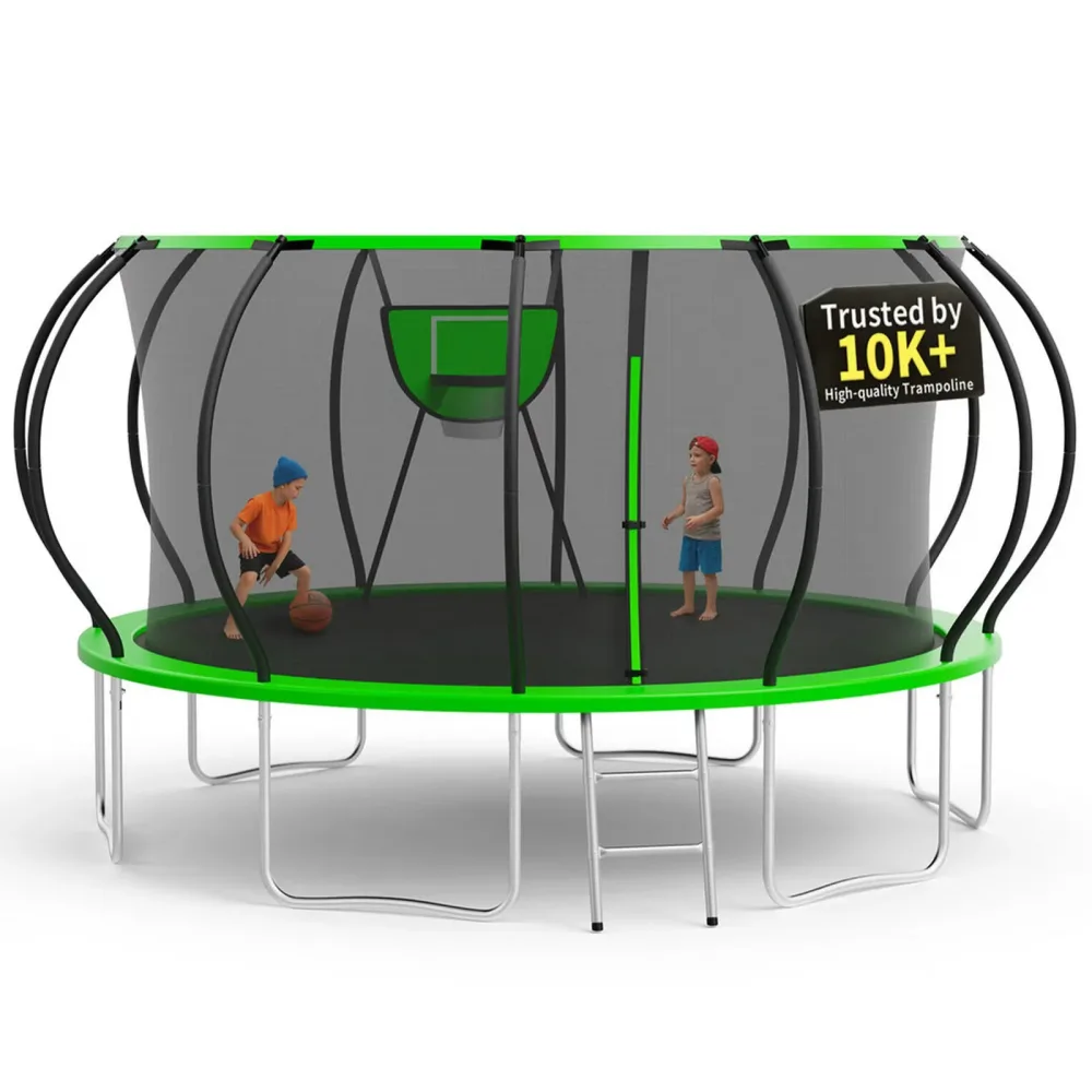 Backyard Trampoline 16ft 1500lbs 10'