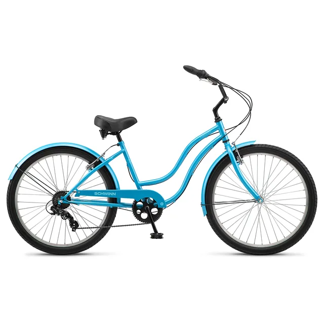 Cruiser Bike 26 inch white blue