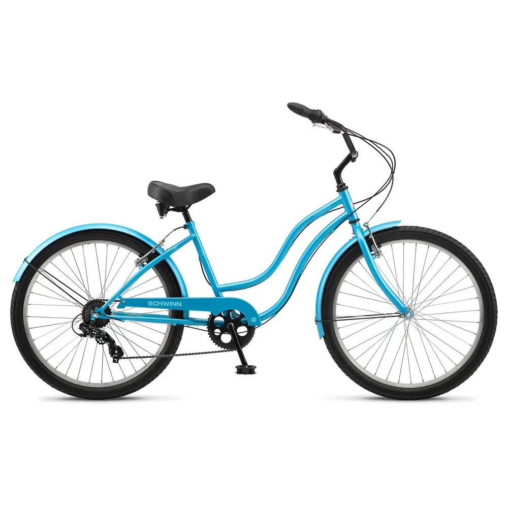 Cruiser Bike 26 inch white blue