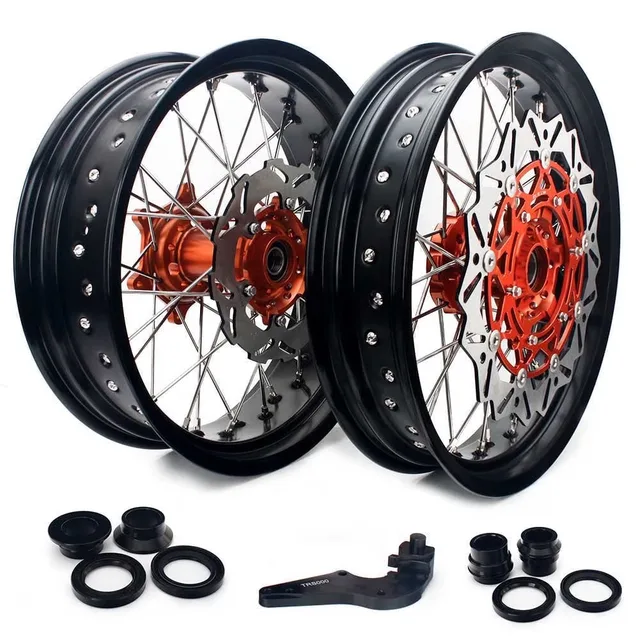Wheel 17" orange black