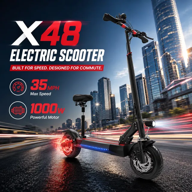 Electric Scooter 48v 1000w 50 pounds