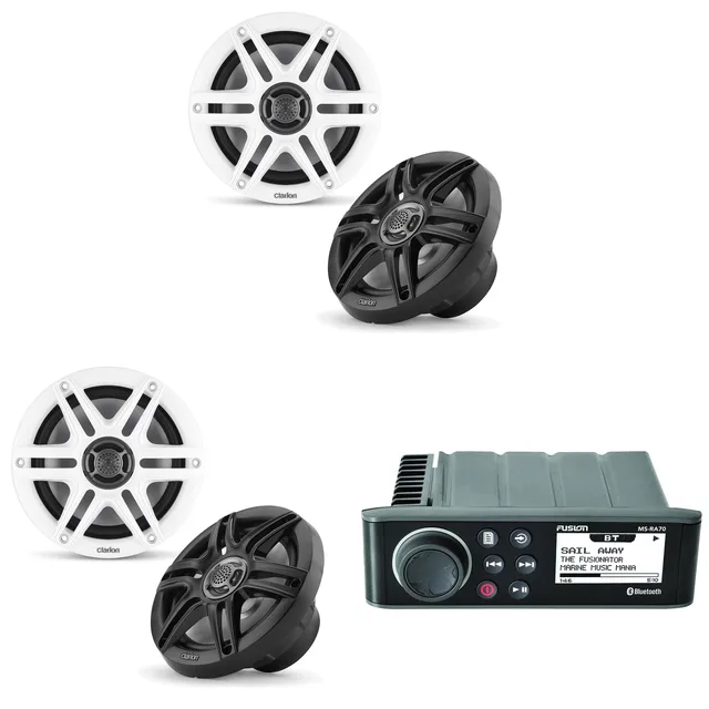 Speaker 2 pair white black
