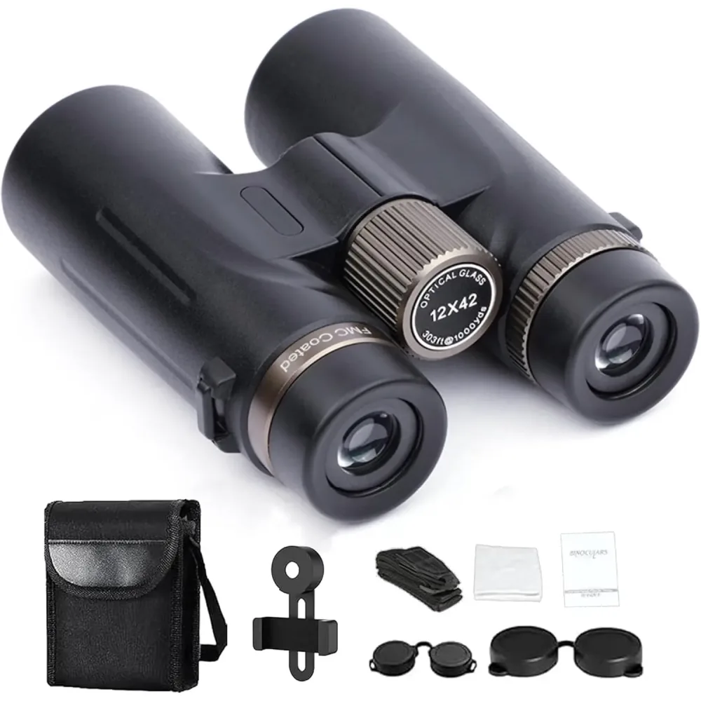 Binoculars black 53 mm portable