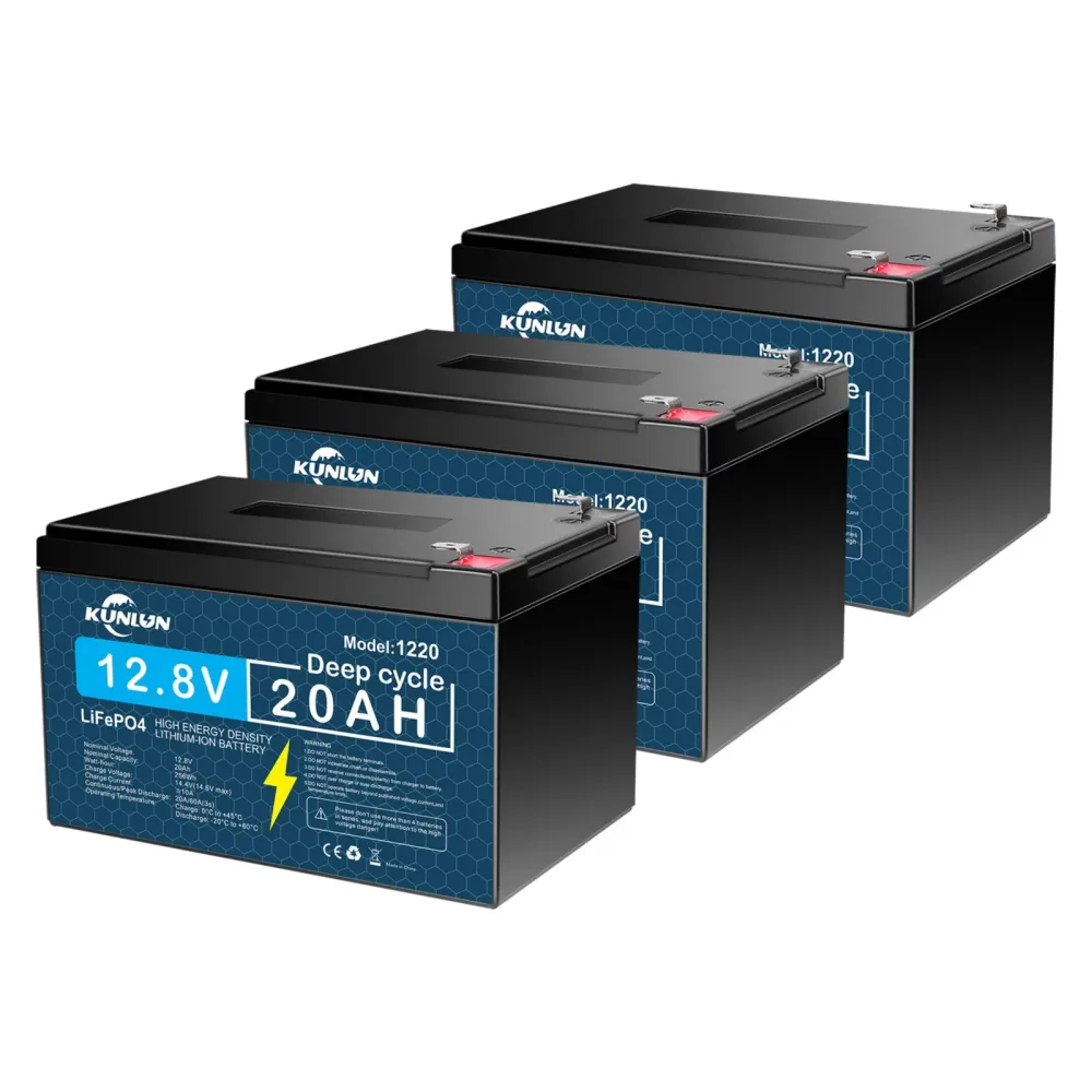 Lithium Battery 3 pack 12v 12.8v
