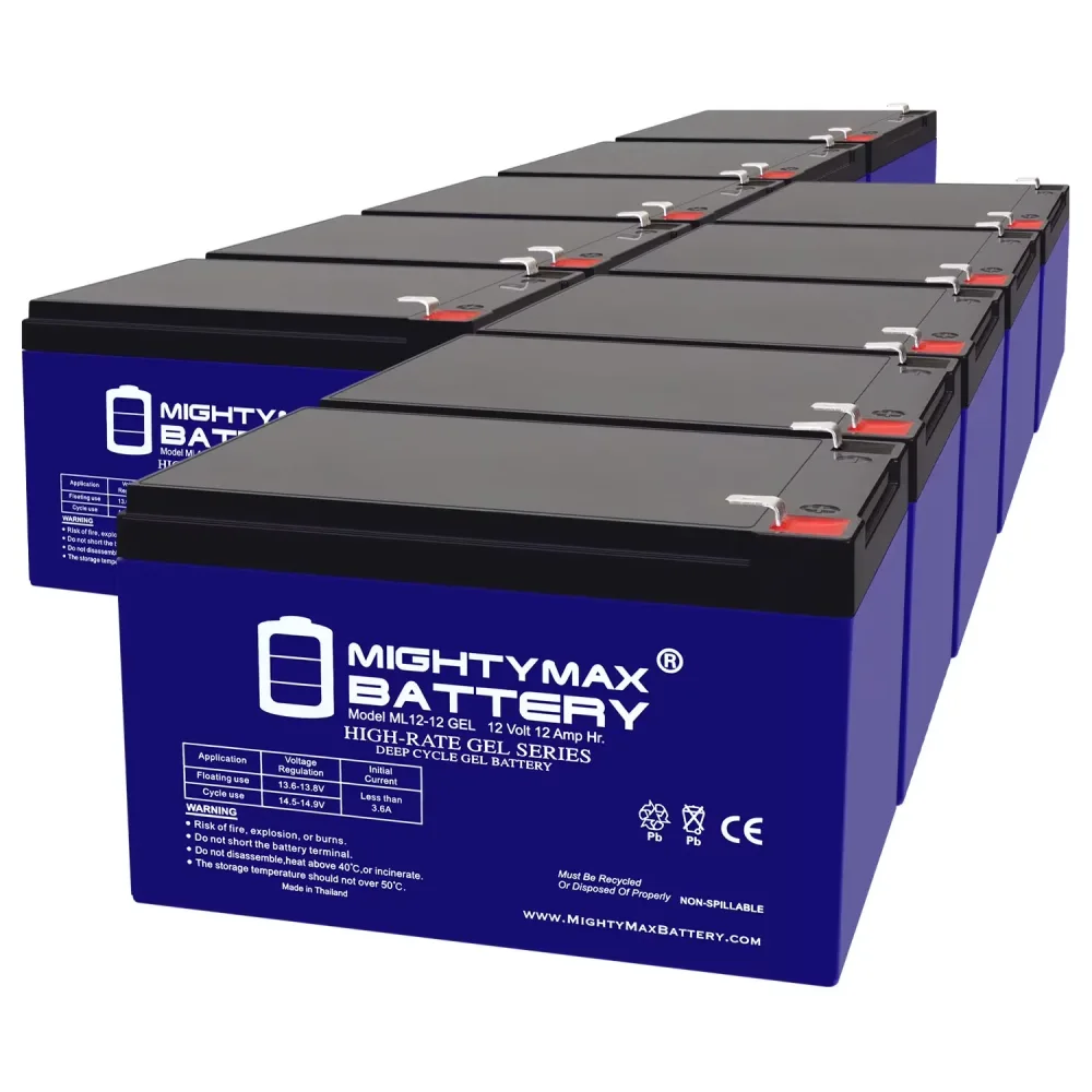 Battery 12v 10 pack 12 volt