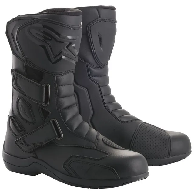 Motorcycle Boots black 55 oz adjustable