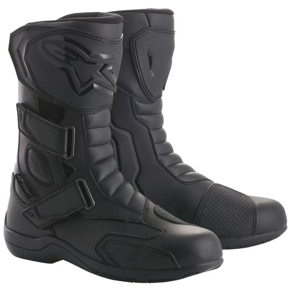 Motorcycle Boots black 55 oz adjustable
