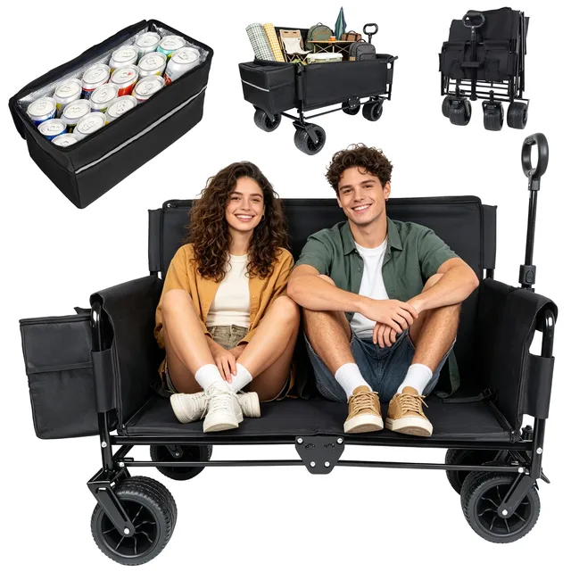 Wagon 550lbs folding black