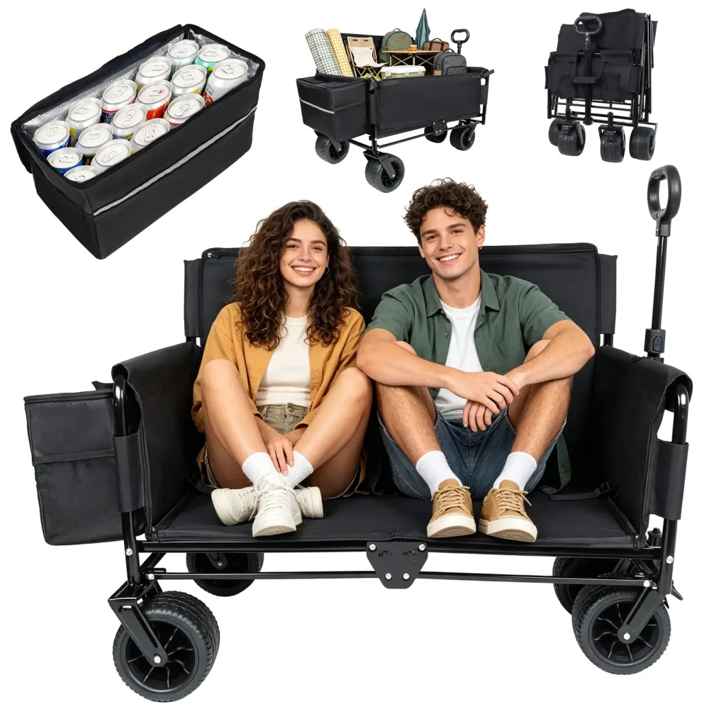 Wagon 550lbs folding black