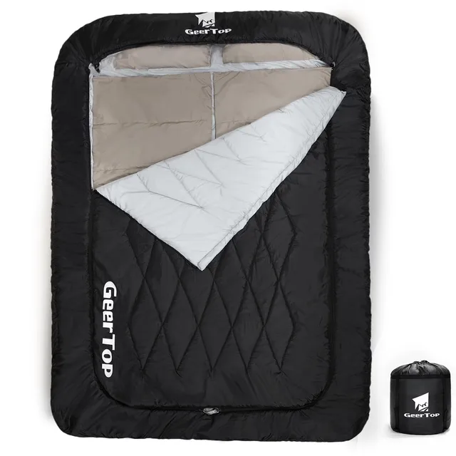 Sleeping Bag 2 person adjustable foldable