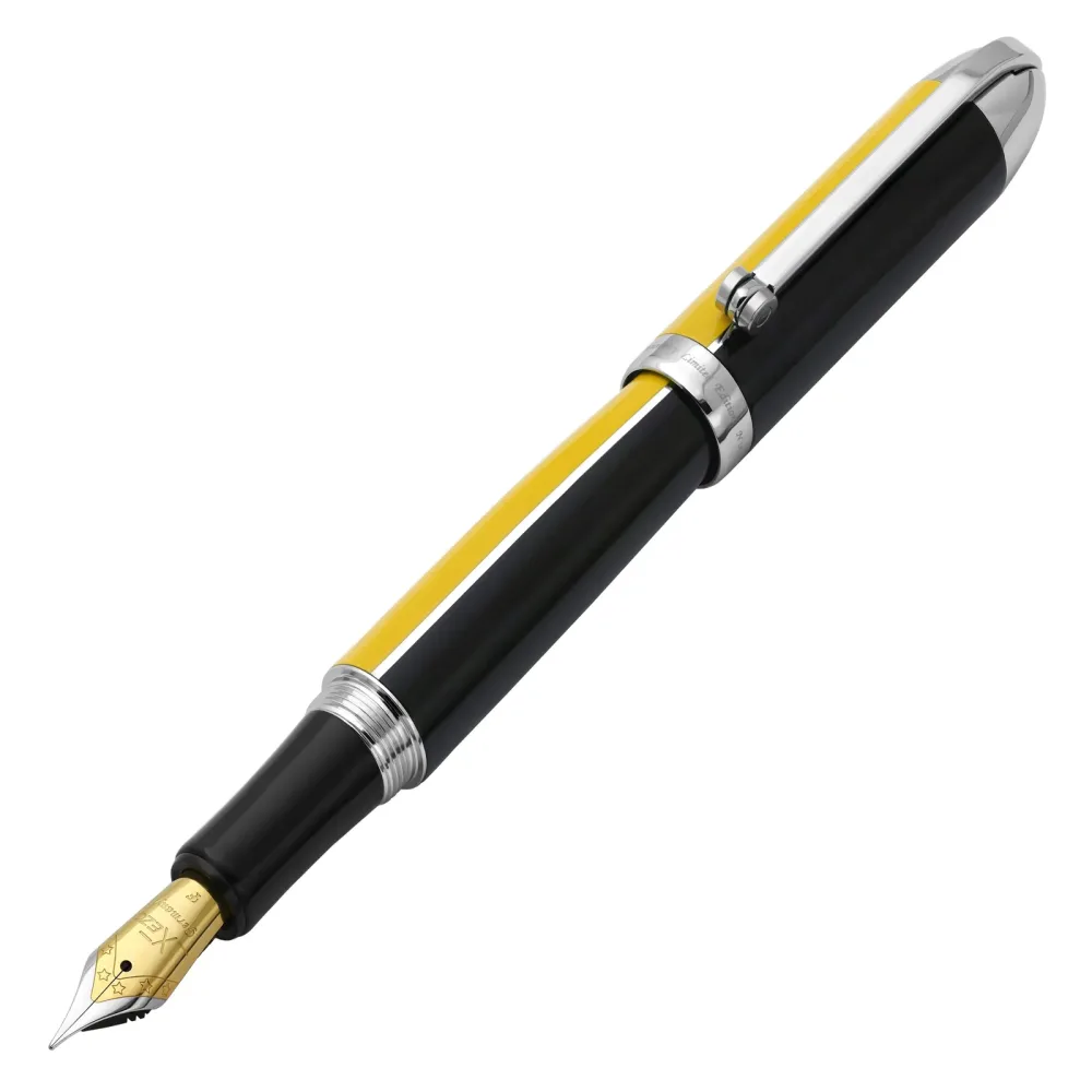 Fountain Pen yellow black 0.35 mm