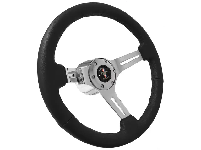 Wrapped Steering black 14" 2.5"