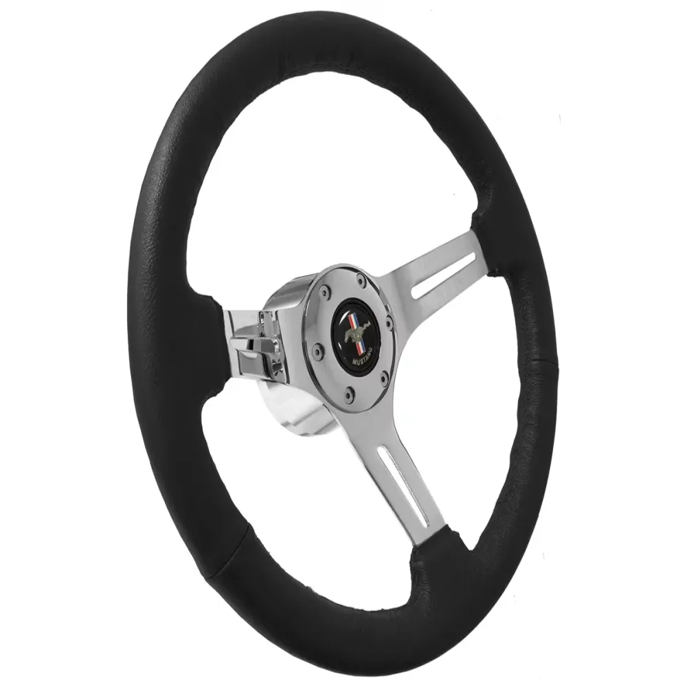 Wrapped Steering black 14" 2.5"