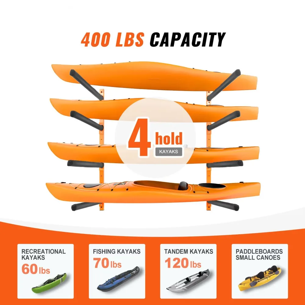 Kayak Storage 400 lbs adjustable 181.6 kg