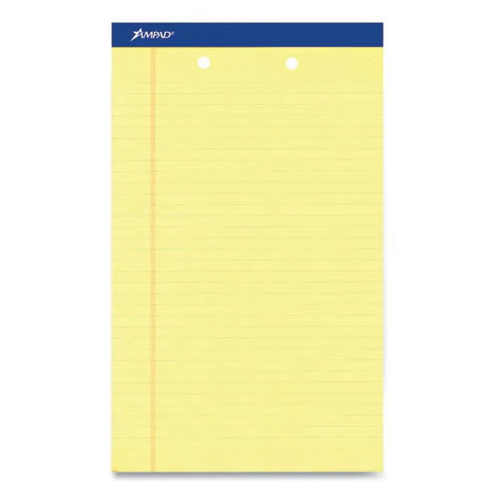Writing Pads yellow 5" 14"