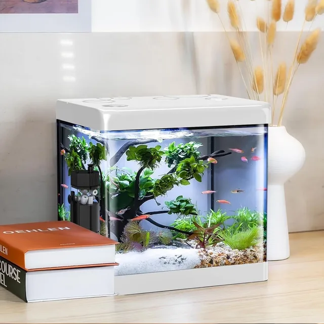 Fish Tank 5 gallon led white